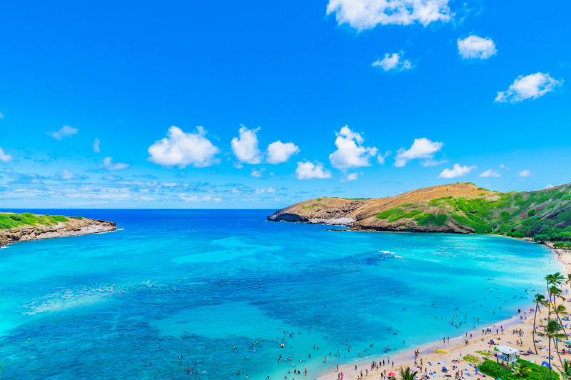 Hanauma Bay on the island of Oahu.