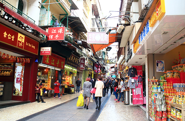 macao shopping strip