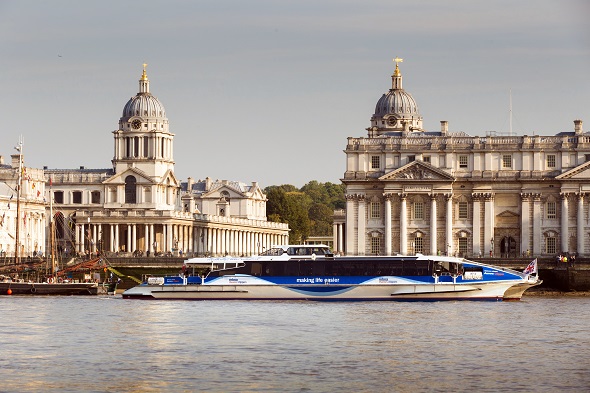 river thames with boat