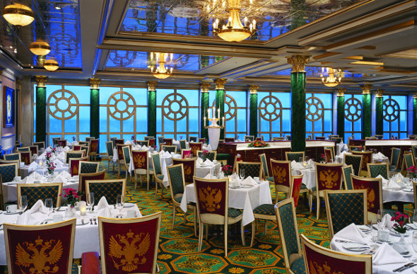 Tsar's Palace restaurant on board Norwegian Jewel.