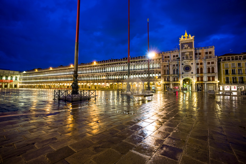 The facade of St Mark's Clock Tower