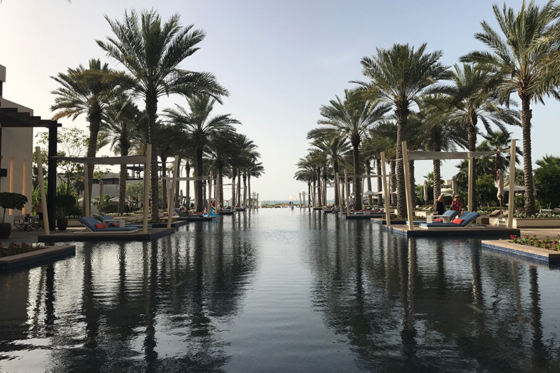 the pool at the park hyatt abu dhabi