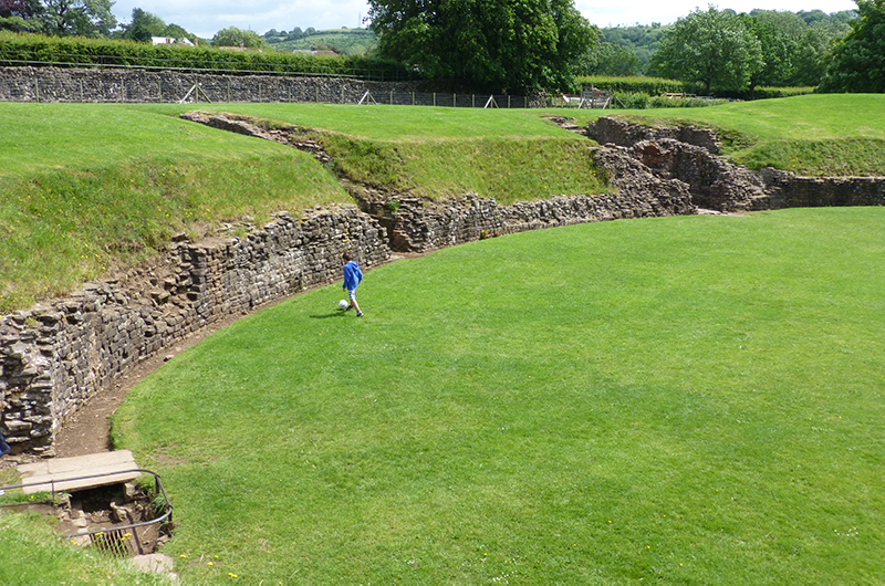 Part of the Caerleon Amphitheatre.
