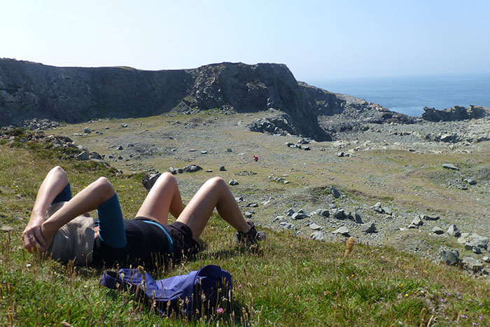 On the famous Pembrokeshire Coast Path.