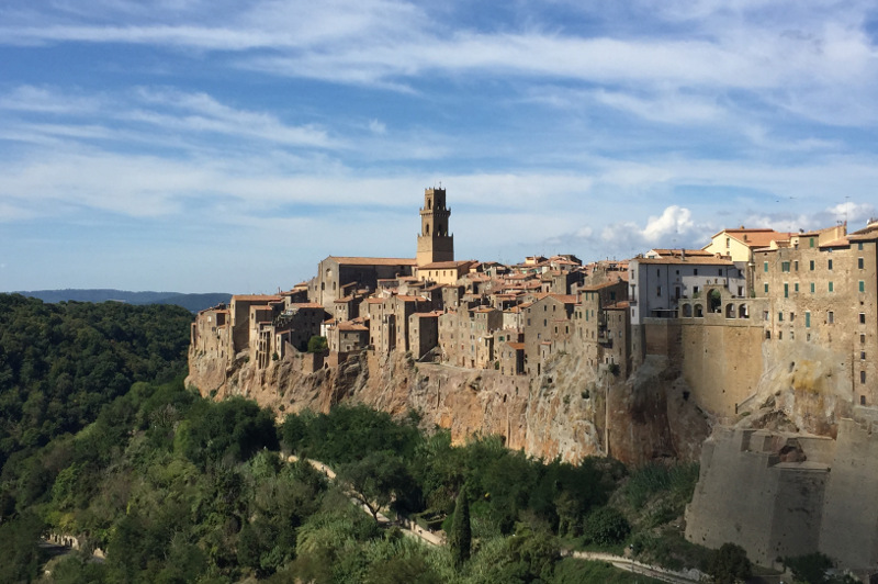 Pitigliano Italy walled city