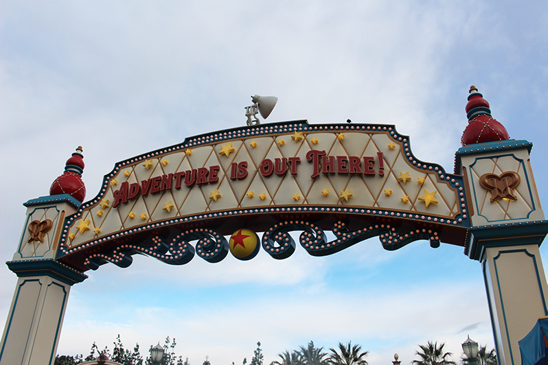 Pixar Pier sign at Disney California Adventure Park