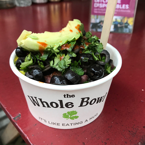 The Whole Bowl food cart bowl, Portland