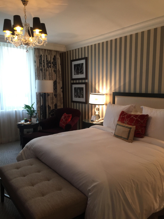 A room at the Four Seasons Hotel Prague. (Image courtesy of Francesca La Spina)
