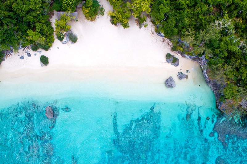 RCI private island Perfect Day at Lelepa aerial view