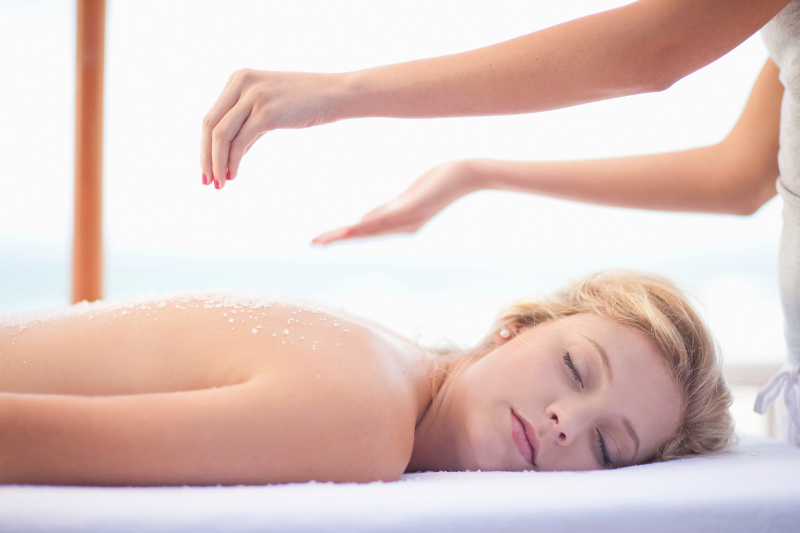 woman having massage