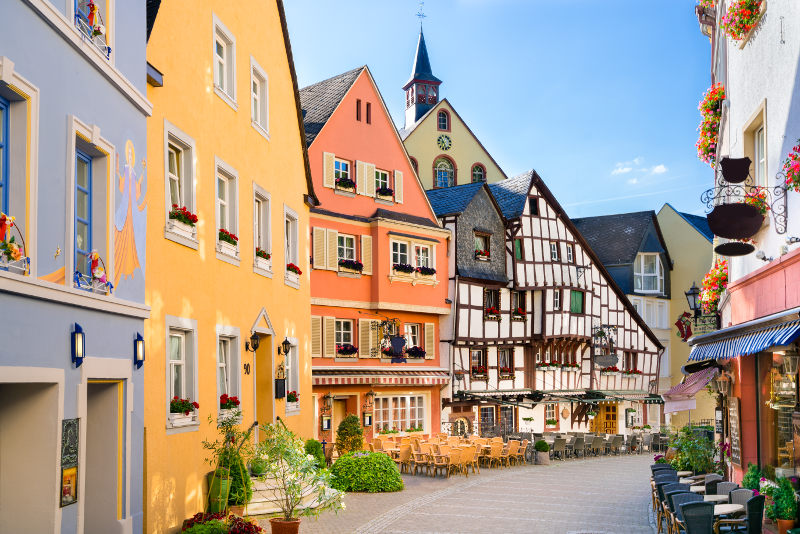 Town of Bernkastel-Kues on the Moselle River.