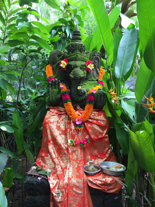 elephant god shrine in bali, indonesia
