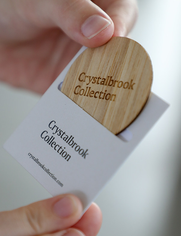Wood guestroom cards at Riley, Cairns
