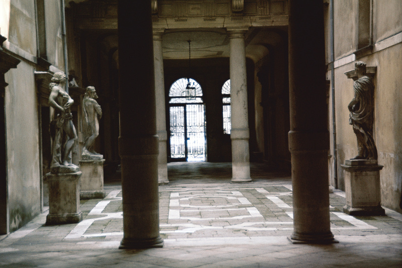 The interiors of the Ca' Rezzonico