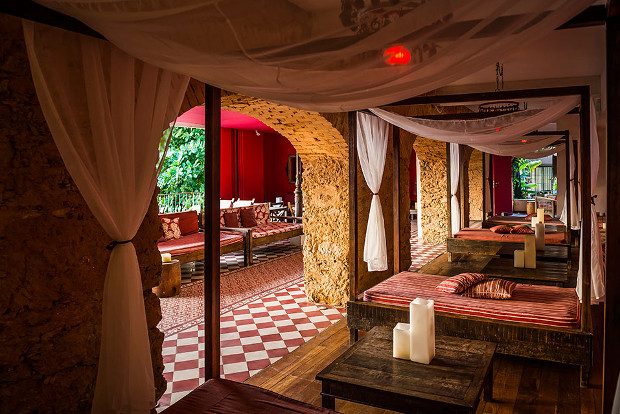 The intimate Bar dos Descasados in Rio de Janeiro, Brazil.