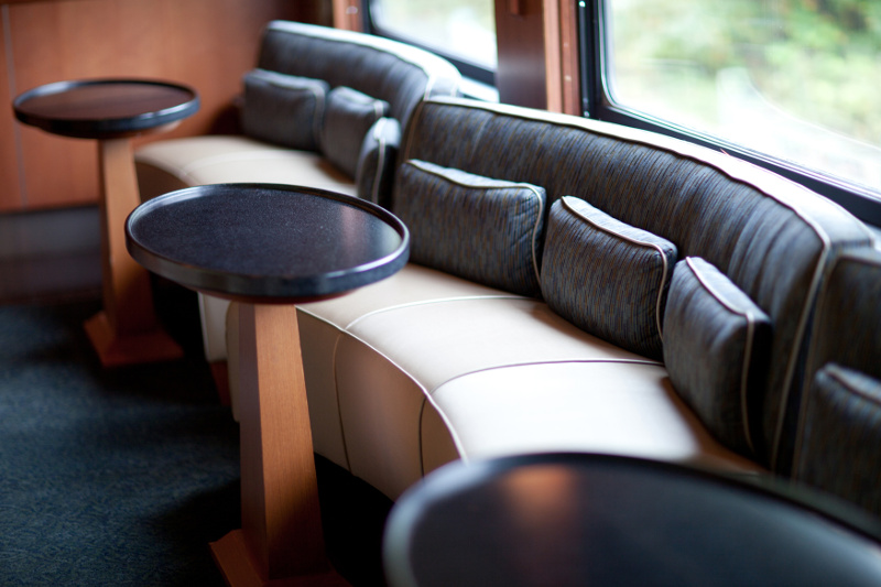 Comfortable seating on board Rocky Mountaineer