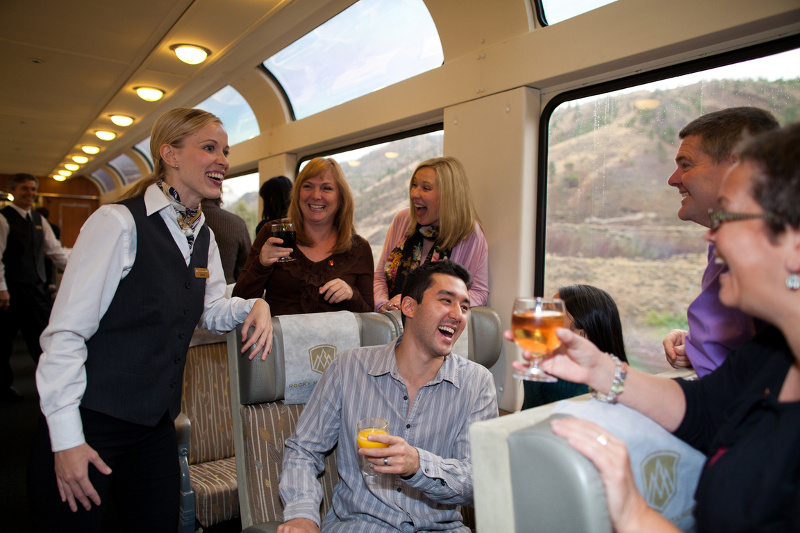 Passengers on the Rocky Mountaineer
