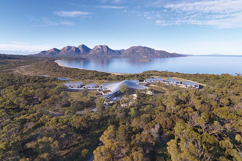Saffire Freycinet from above
