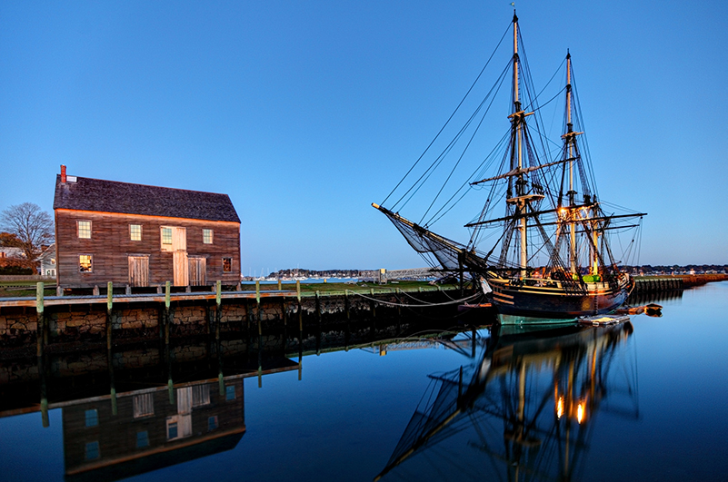 Salem, Massachusetts at sunset
