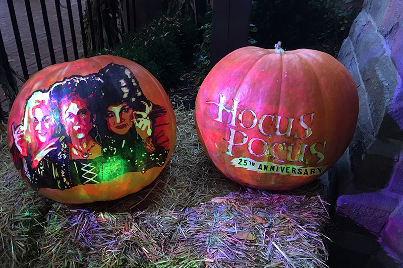 Decorated pumpkins for Halloween in Salem