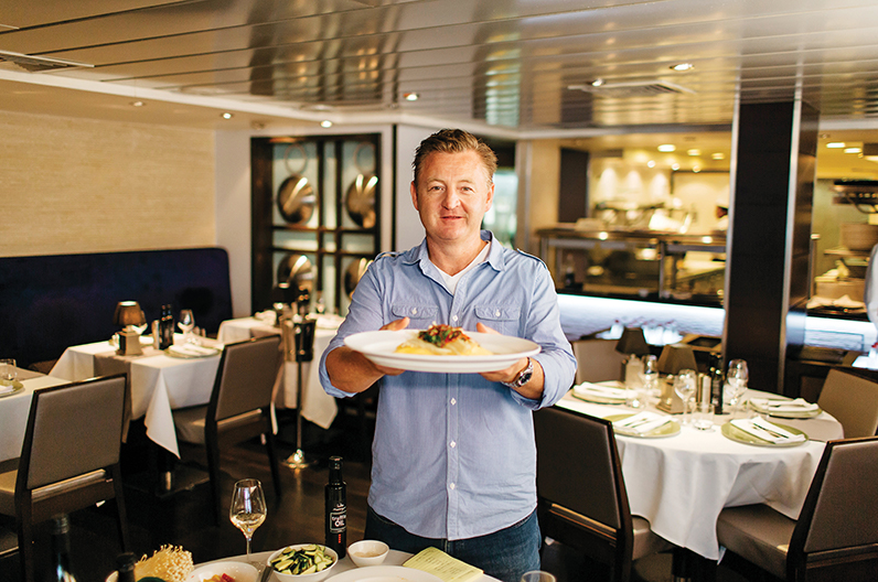 Aussie celeb chef Luke Mangan at Salt grill by Luke Mangan