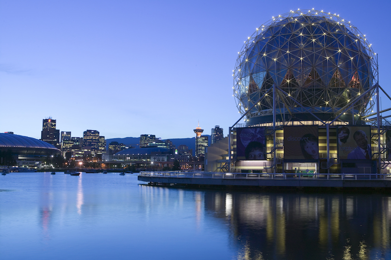 Science World on Vancouver's waterfront