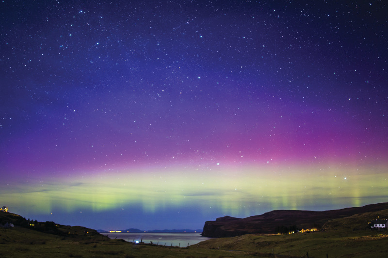 Northern Lights over the Hebrides