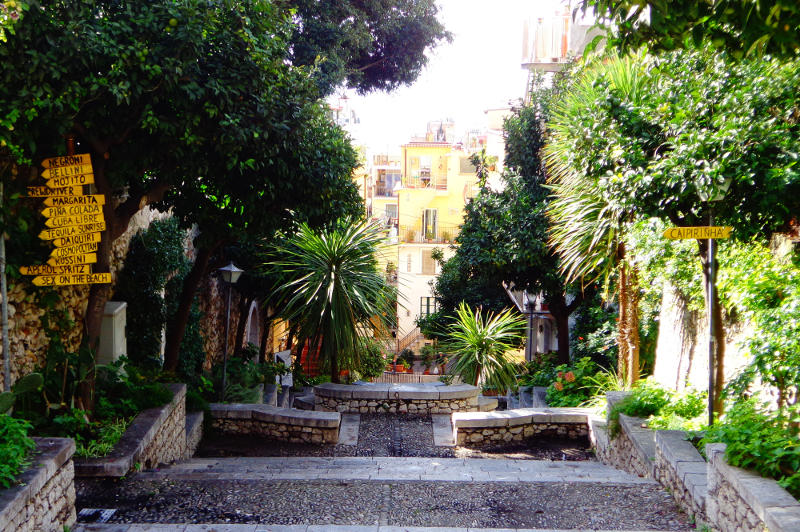 Enticing alleyways beckon in lovely Taormina.