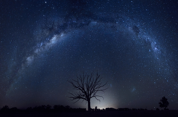 The Milky Way arches over the Australian Outback. Picture: Getty Images