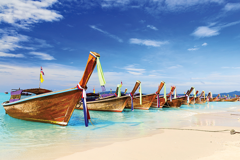 Longboats in Phuket, Thailand