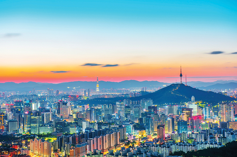 Seoul, South Korea at night