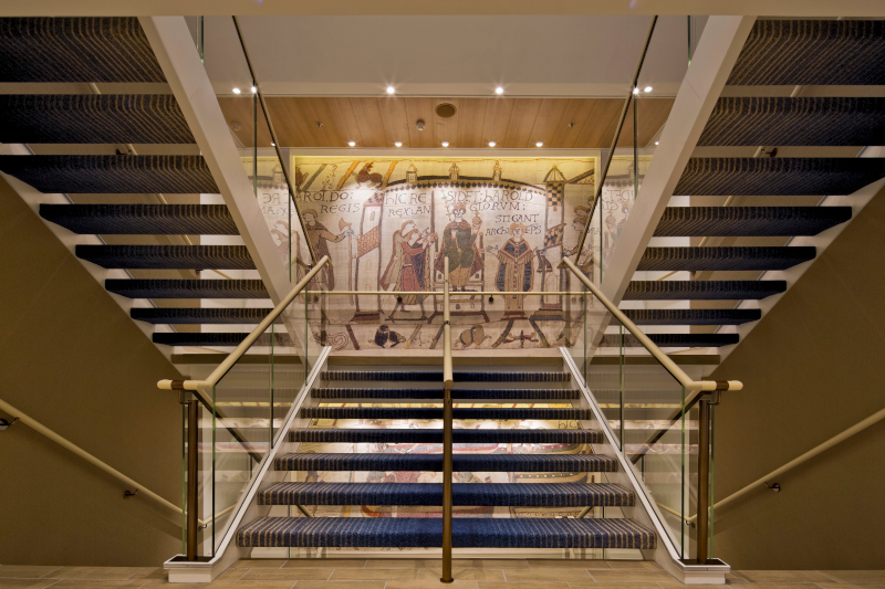 Bayeux Tapestry featured on the stairwell walls