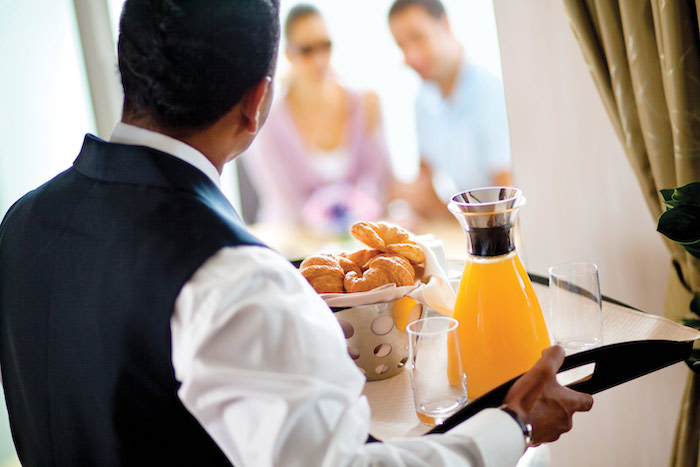Butler service is available on luxury cruises with Celebrity Cruises