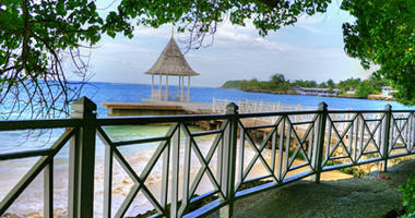Jetty over the beautiful waters of Montego Bay
