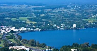 Aerial view over Hilo