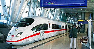 Board an ICE Train in Germany
