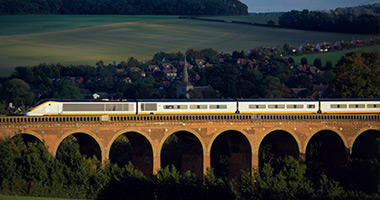 Passing over Eynsford Viaduct in Kent