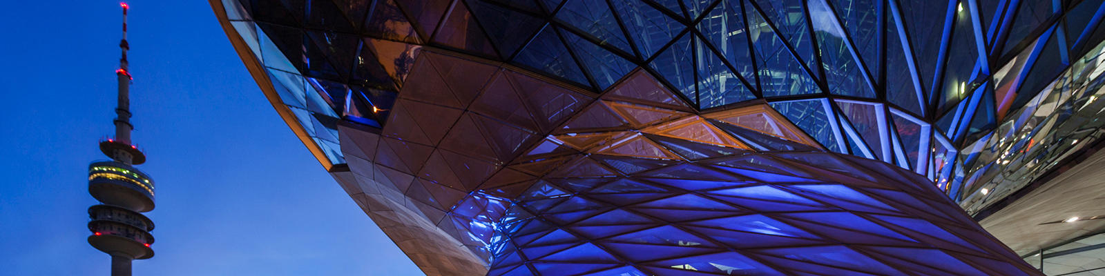 BMW Museum & Welt at night