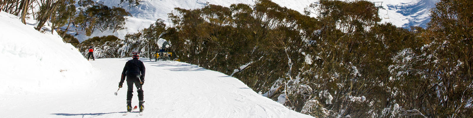 Skiers on Mount Hotham, Victoria