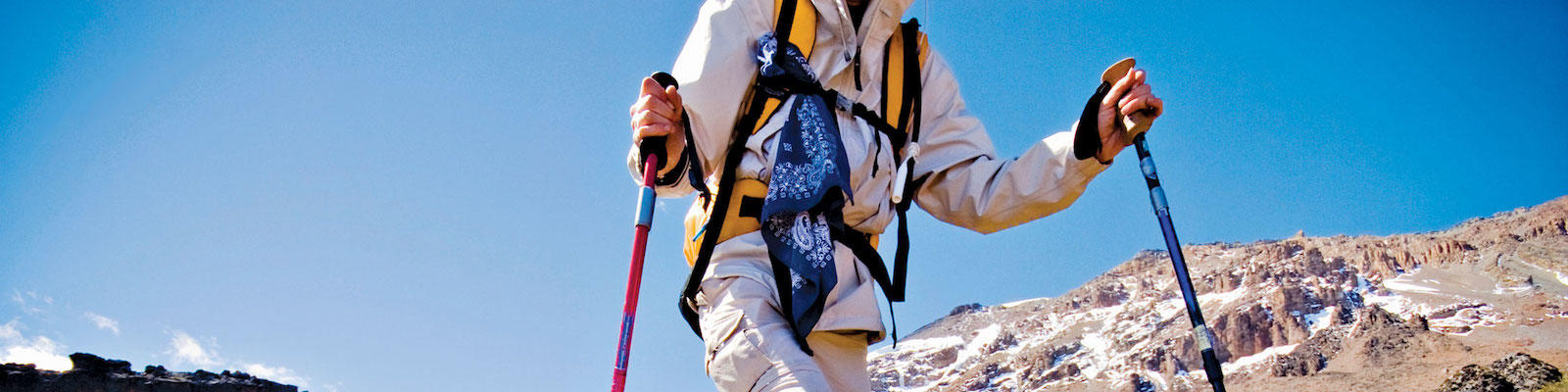 Trekking Kilimanjaro.