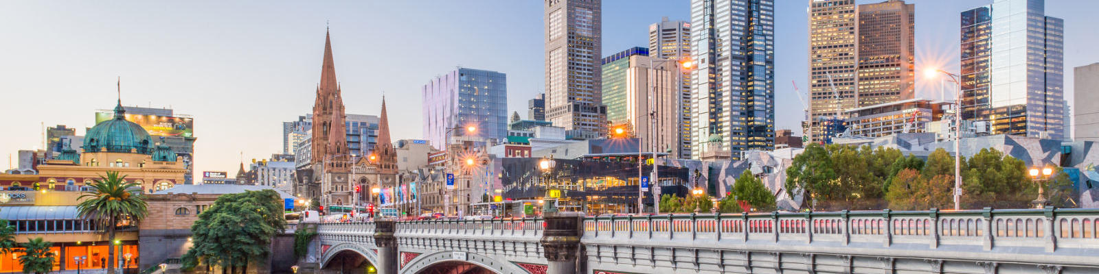 melbourne at dusk