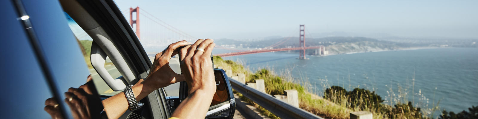 Golden Gate bridge POV.
