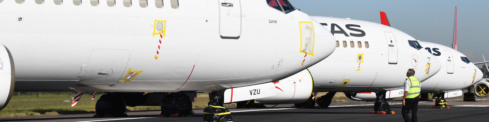 Qantas aircraft grounded in Sydney