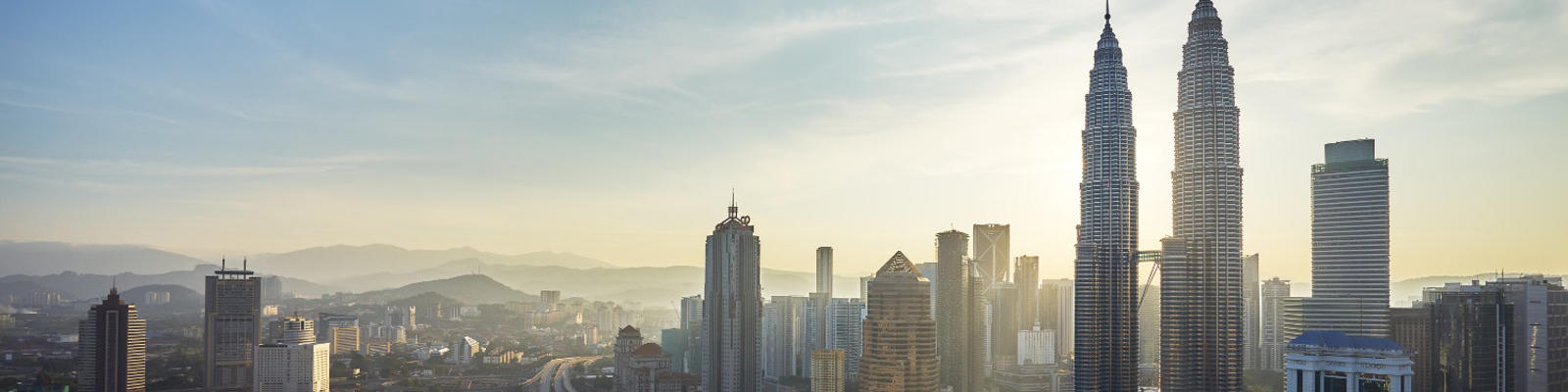 A view of the Kuala Lumpur skyline.