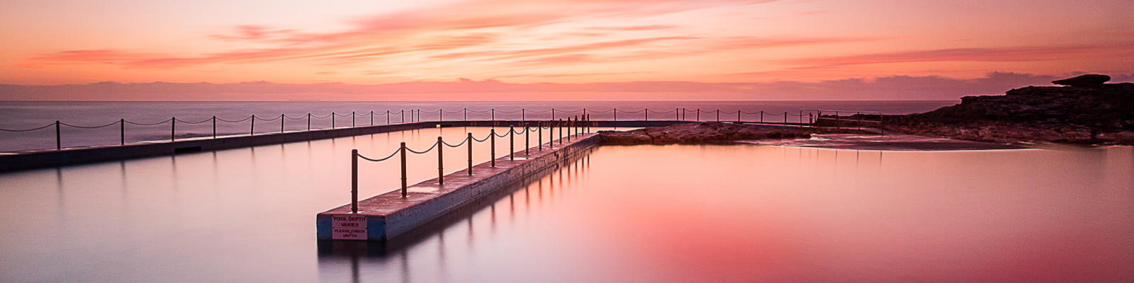 south curl curl pool sunrise