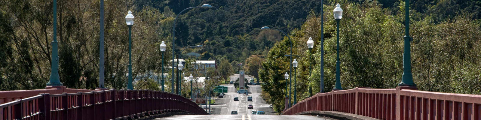 The road into Te Aroha.