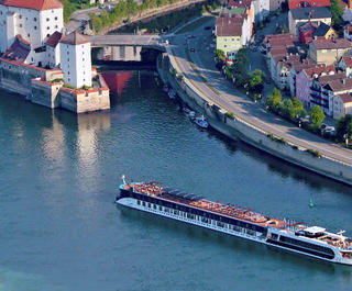 Ama Prima APT river cruise ship on european river 