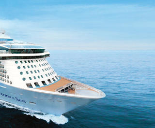 Royal Caribbean's Ovation of the Seas sets sail.