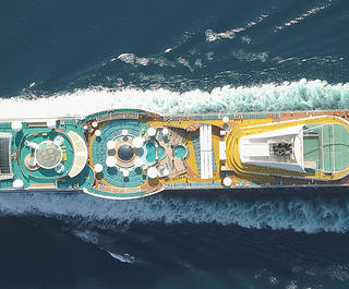 cruise ship aerial