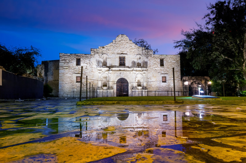 The Alamo in San Antonio, Texas.